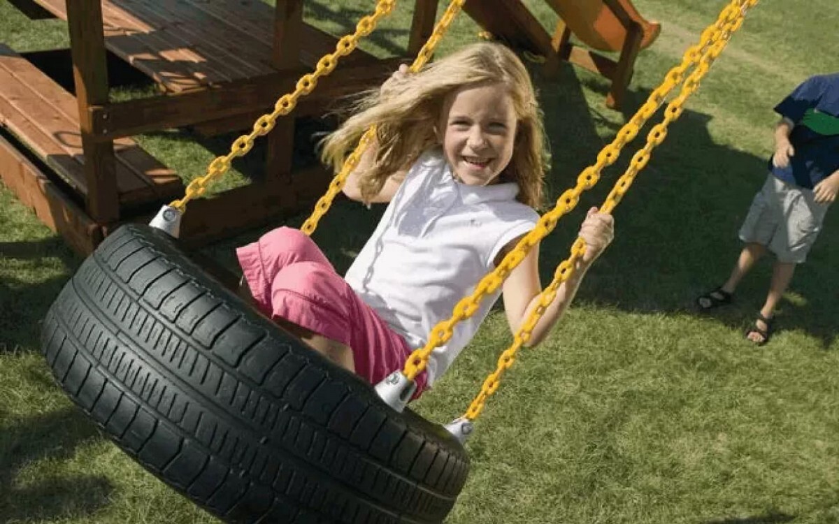 Качель-колесо на 4 цепях (4-Chain Tire Swing option)